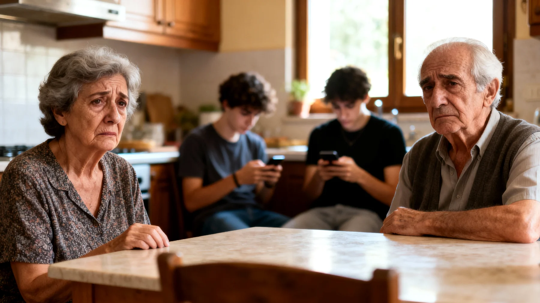 I nonni si sentono frustrati perché i nipoti giovani adulti non partecipano attivamente alle attività quotidiane familiari e mostrano scarso interesse nel trascorrere tempo con loro o aiutarli nelle faccende domestiche"