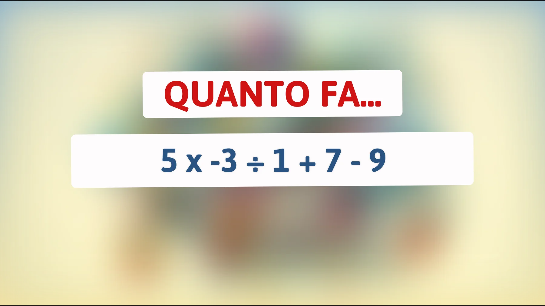 "Sfida il tuo cervello: Puoi risolvere l'indovinello matematico che fa impazzire anche i geni? Scopri se sei tra i pochi eletti!""