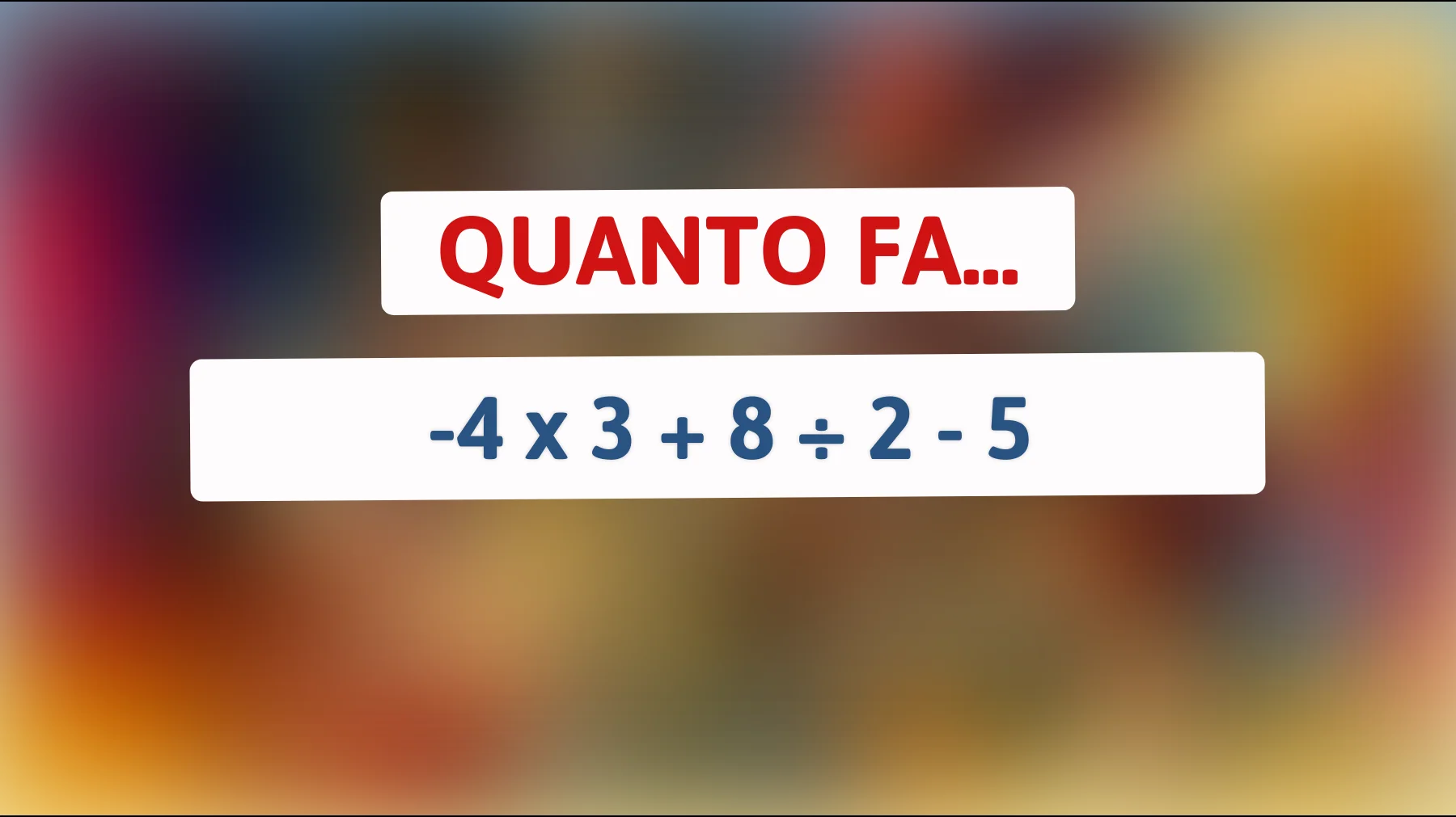 "Soli i geni possono risolvere questo enigma matematico: Sei tra loro?""