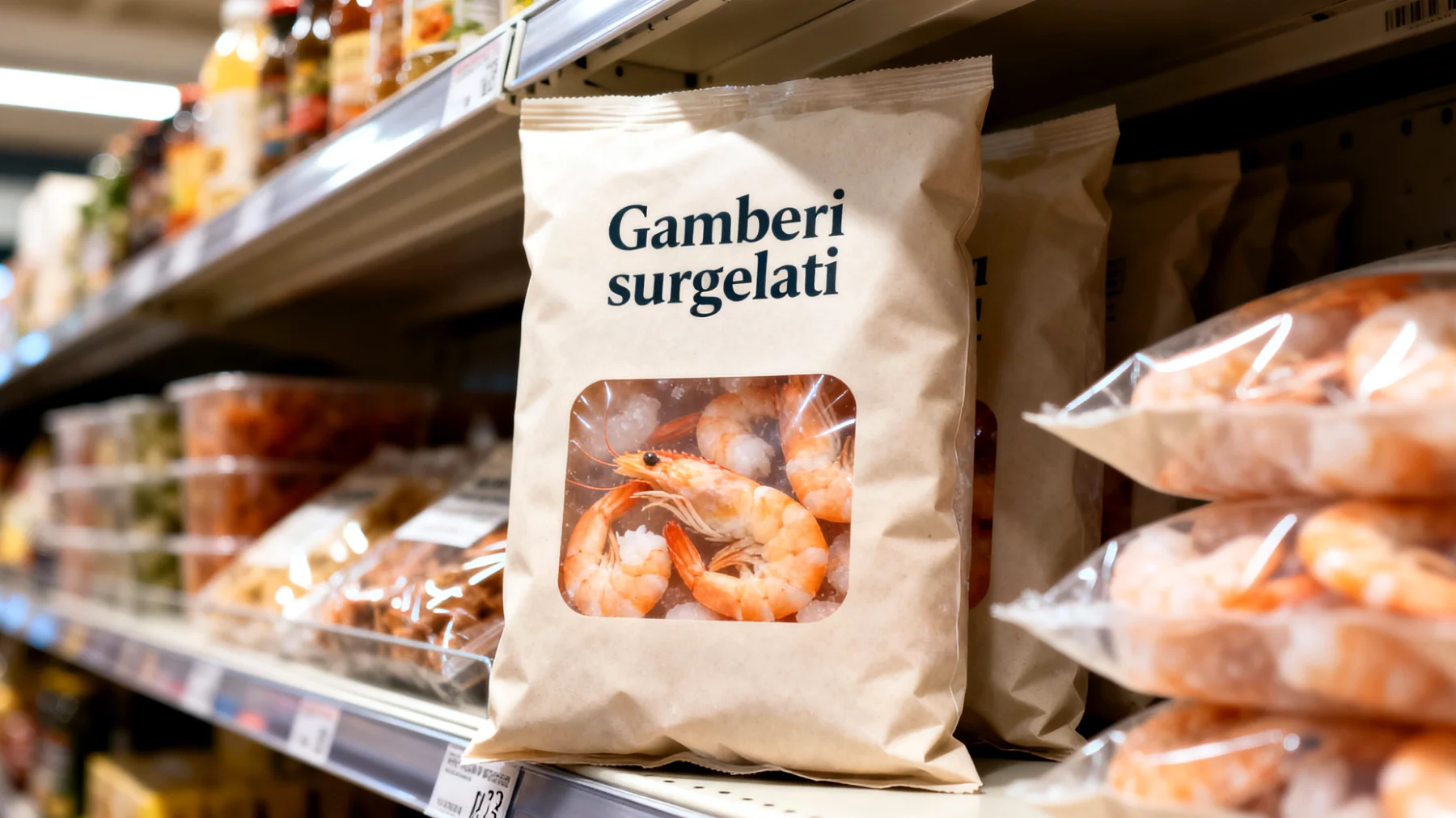 Gamberi surgelati"