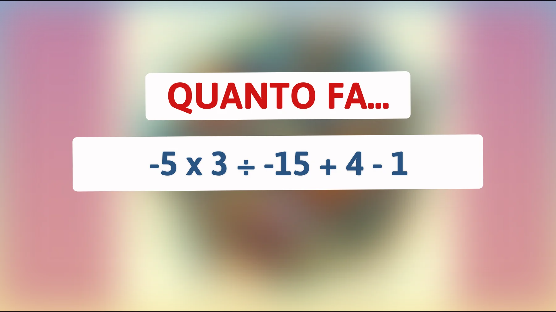 Svela il mistero matematico: solo il 5% delle persone riesce a risolvere questo enigma! Scopri sei tra i geni che conoscono la risposta?🔍"