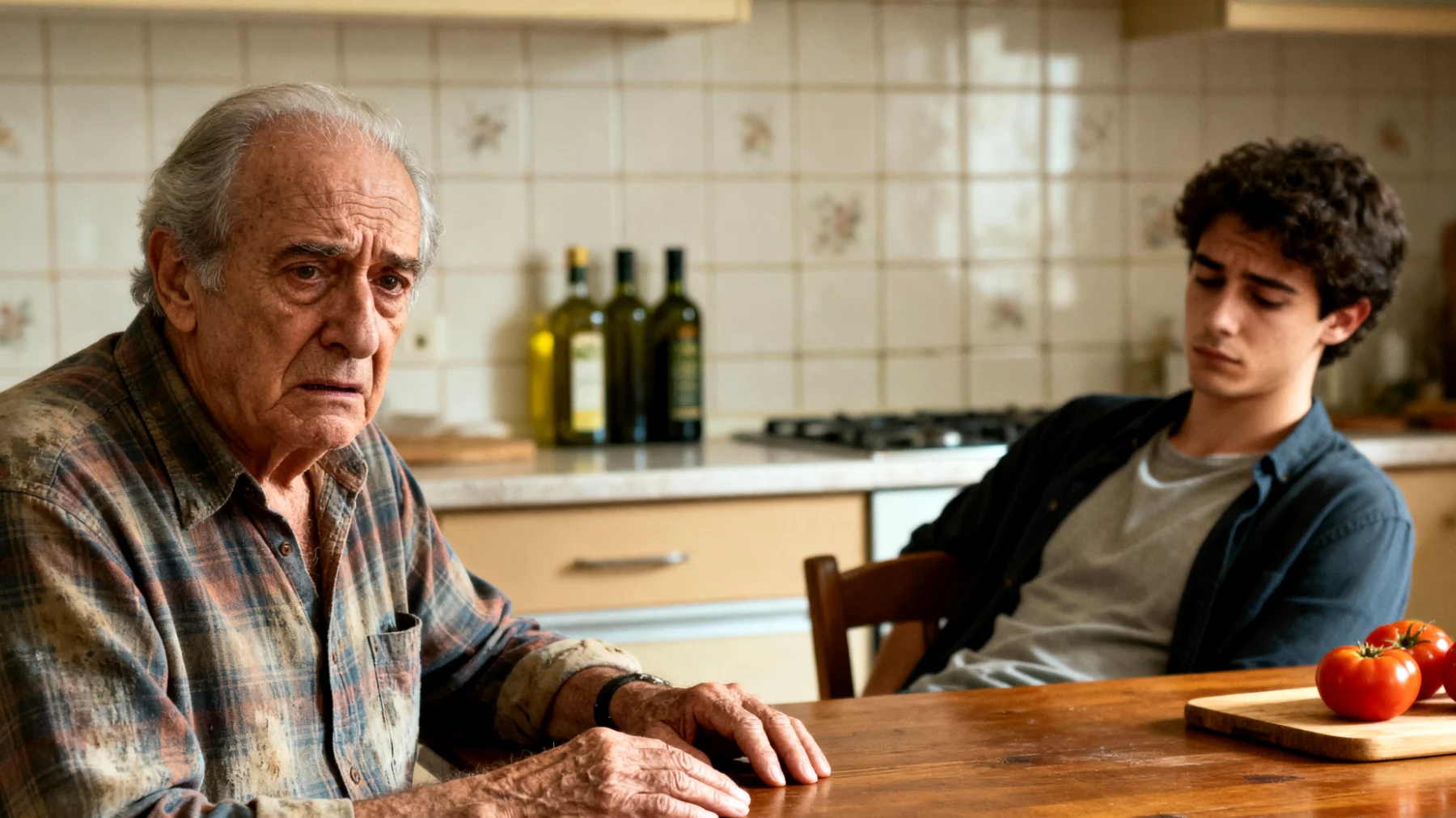 Il nonno si preoccupa perché il nipote giovane adulto ha abbandonato l'università o cambia continuamente percorso di studi, mostrando poca motivazione e direzione per il proprio futuro formativo e professionale"